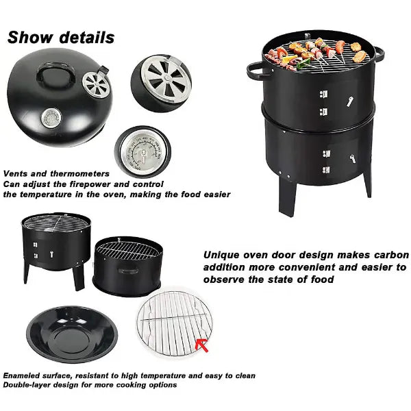 GrillVox Portable Charcoal Grills US8