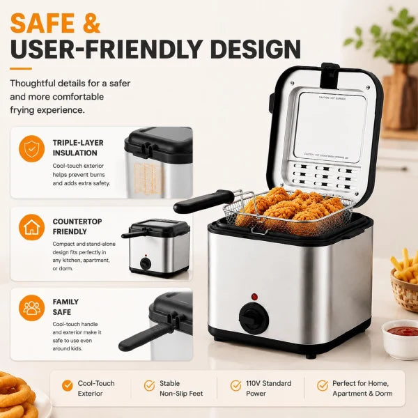 HeyFrye Countertop Electric Deep Fryers US01