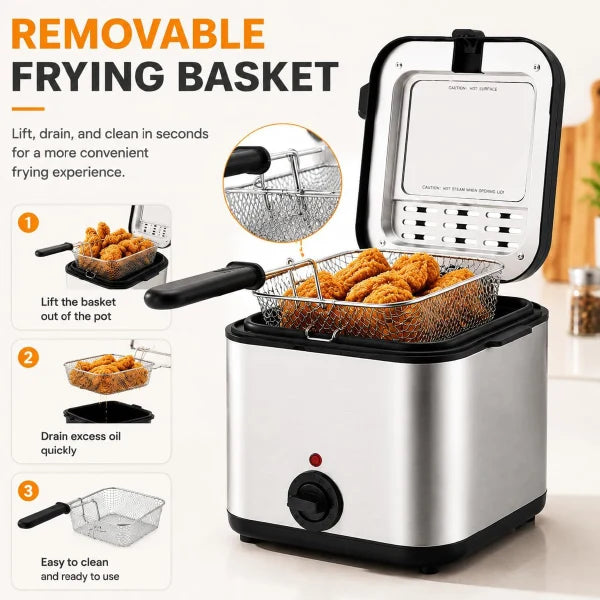 HeyFrye Countertop Electric Deep Fryers US01