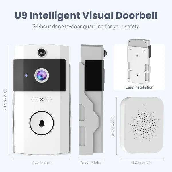 YingY2 Doorbell Camera No Subscription AU