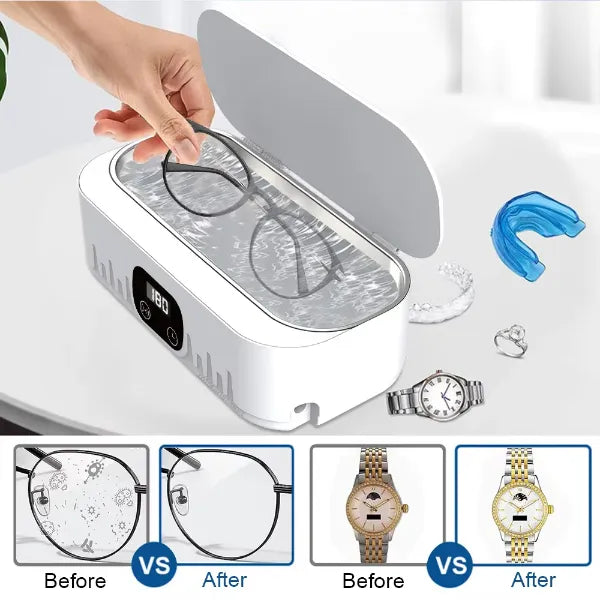 H2 EyeCl Ultrasonic Eyeglass Cleaner US8390