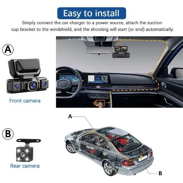 Drivonix Front Rear Dash Cams AU01