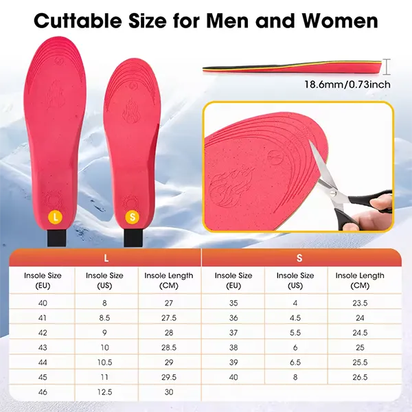 KaenSole Rechargeable Heated Insoles