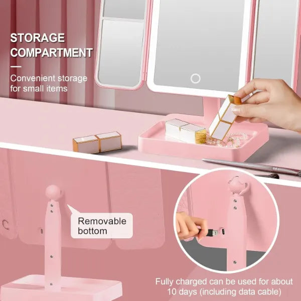 VanityGlow Lighted Makeup Mirrors US08