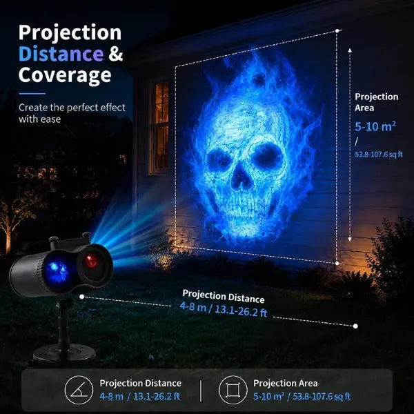 SpookBeam Halloween Projector Lights AU1