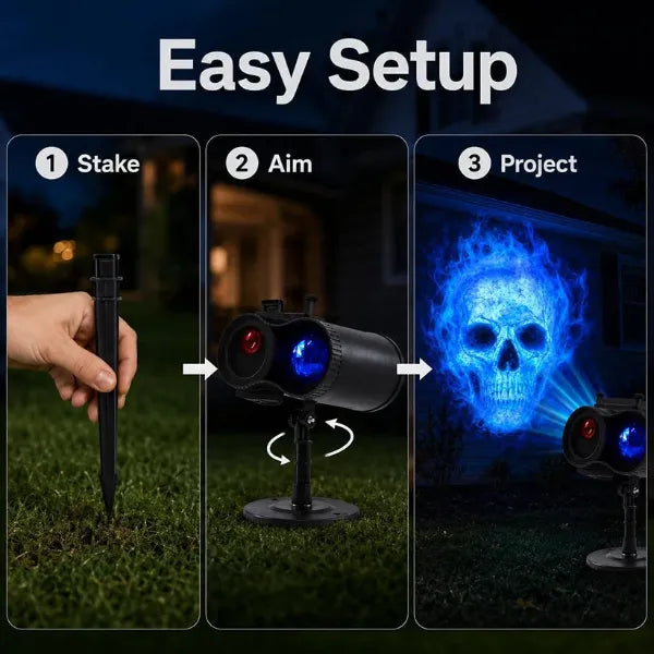 SpookBeam Halloween Projector Lights AU1