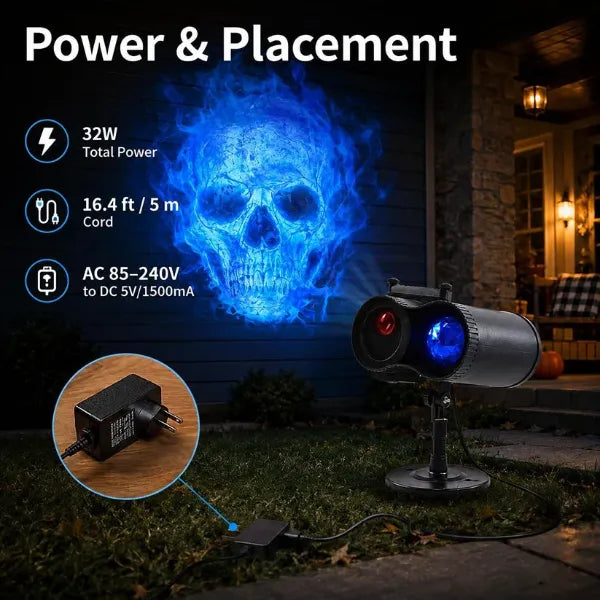 SpookBeam Halloween Projector Lights AU1