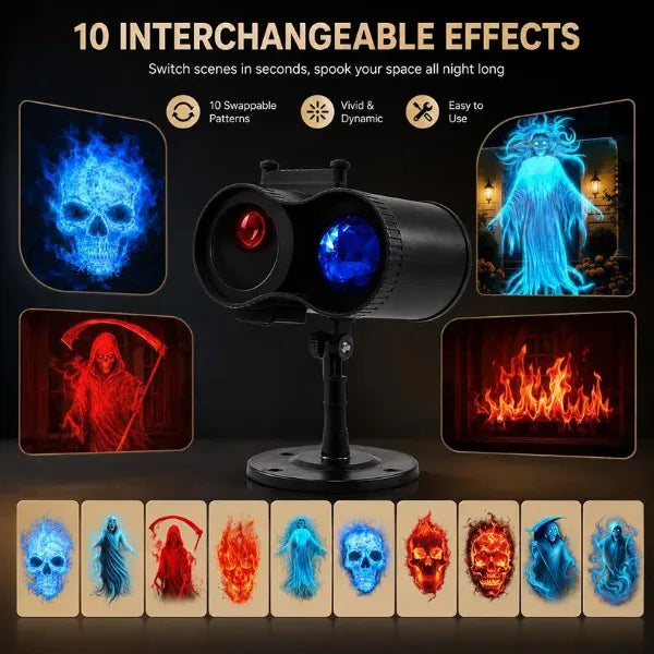 SpookBeam Halloween Projector Lights AU1