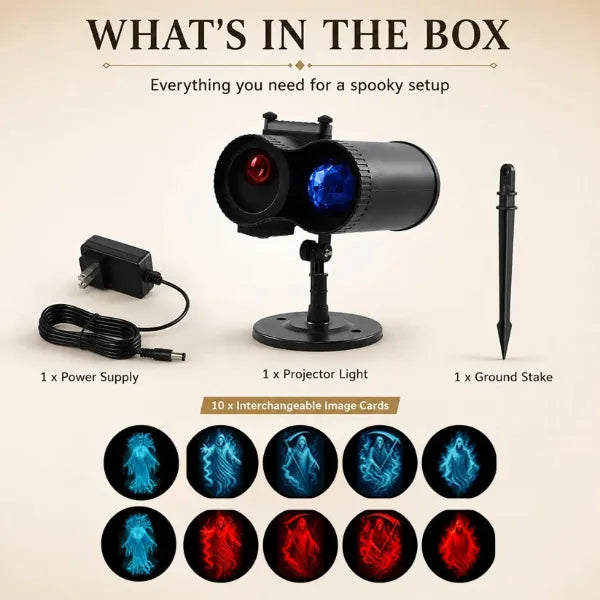 SpookBeam Halloween Projector Lights AU1