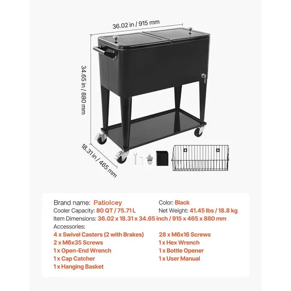 NioPatio Rolling Patio Coolers US1