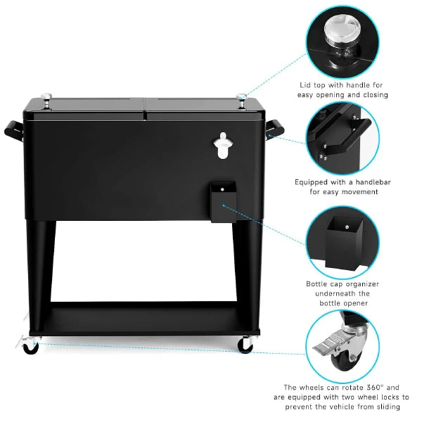 NioPatio Rolling Patio Coolers US1