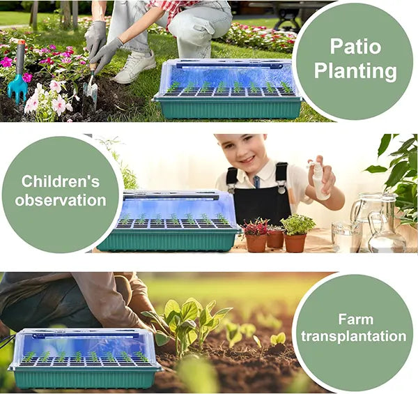 SproutLab Seed Starter Trays with Grow Lights