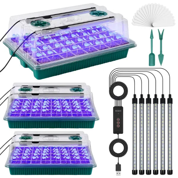 SproutLab Seed Starter Trays with Grow Lights