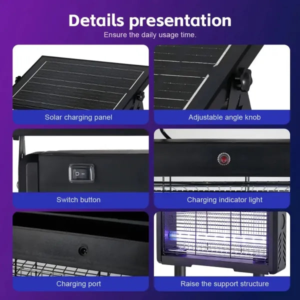 S2 ZulyZap Solar Bug Zappers US1