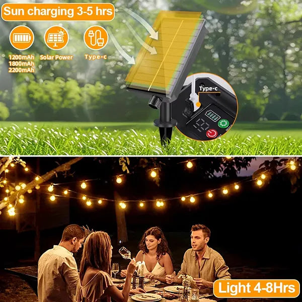 TiLights Outdoor Solar String Lights AU2