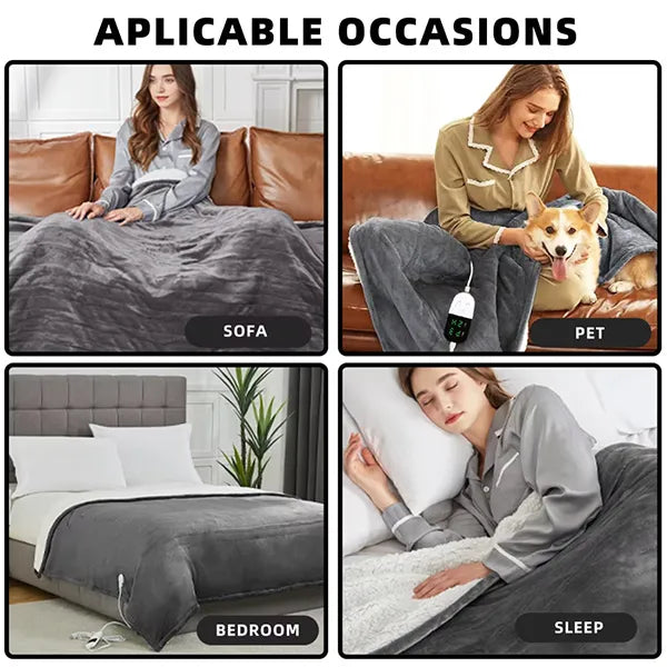 WarmCozi Heated Throw Blanket