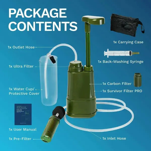 HydraPure Water Filters for Emergency US08
