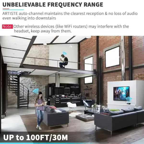 Lofialo Wireless Headphones for TV CA45
