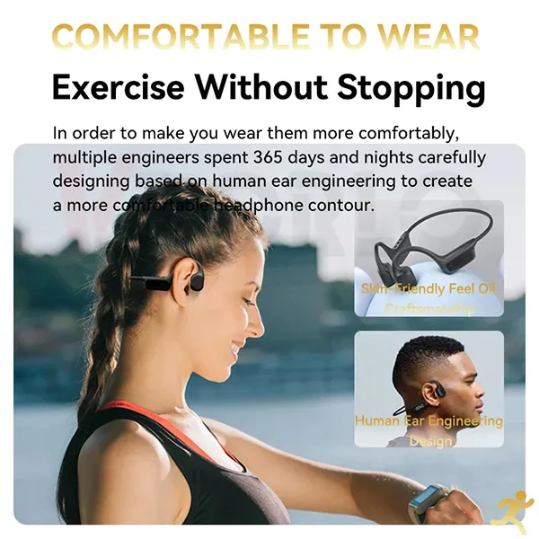 MeciBow Bone Conduction Headphones AU2
