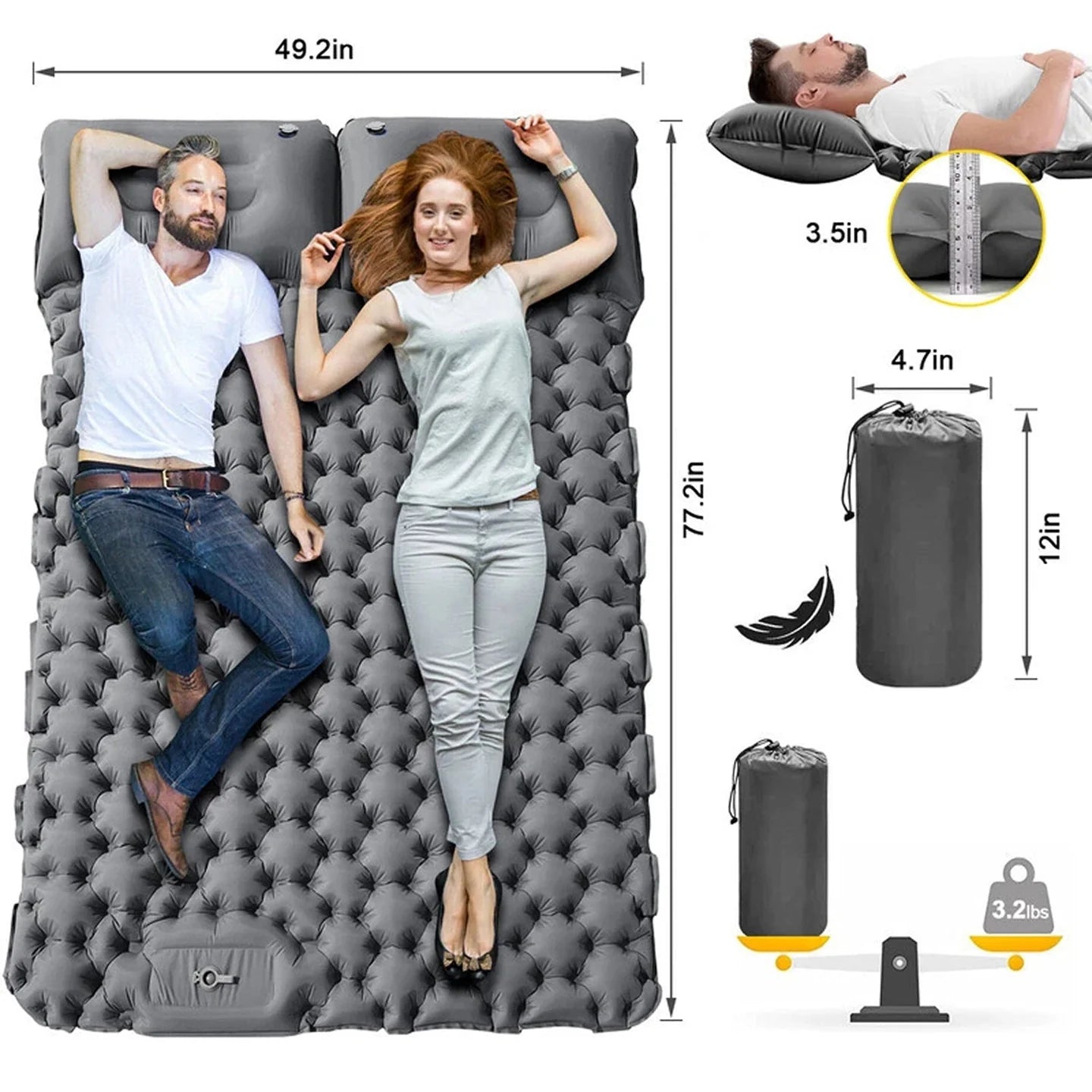 TuxaCusi Camping Sleeping Pads US7