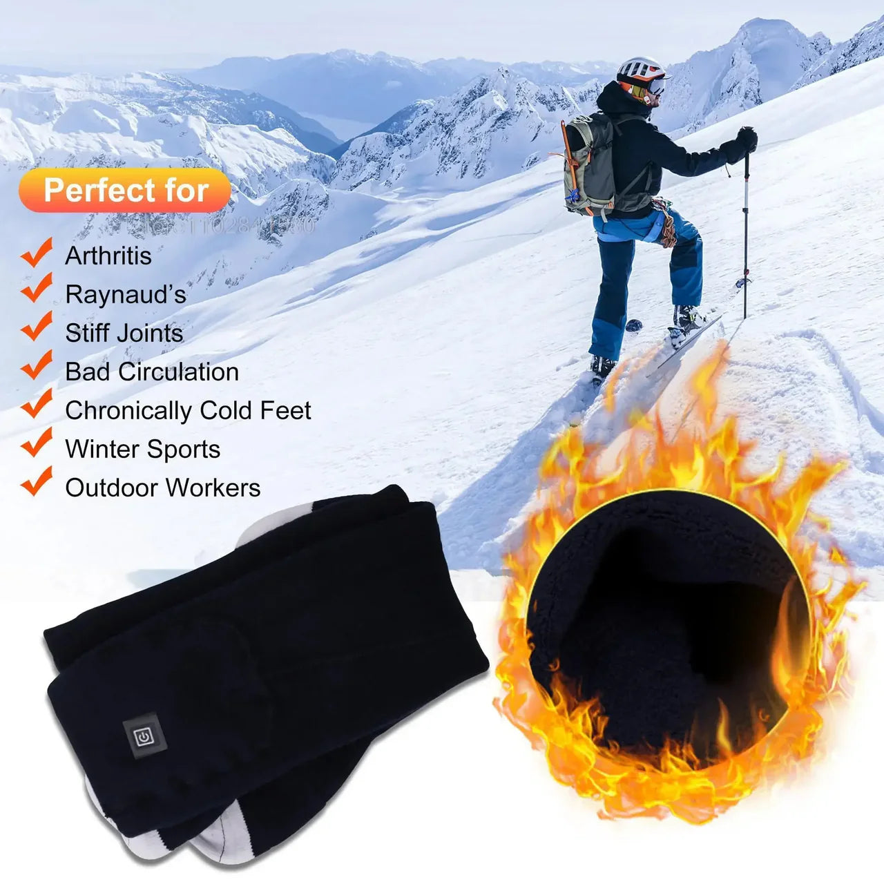 Calvion Heated Socks For Skiing