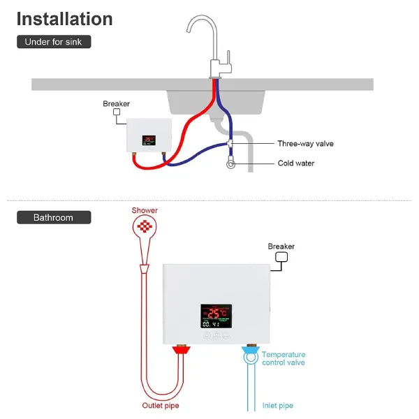 TieHeaK Tankless Water Heaters US01