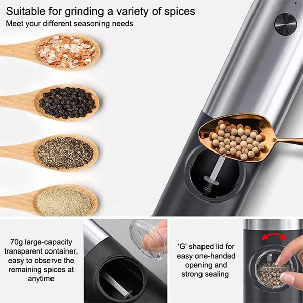 Kivoroa Battery Pepper Mills
