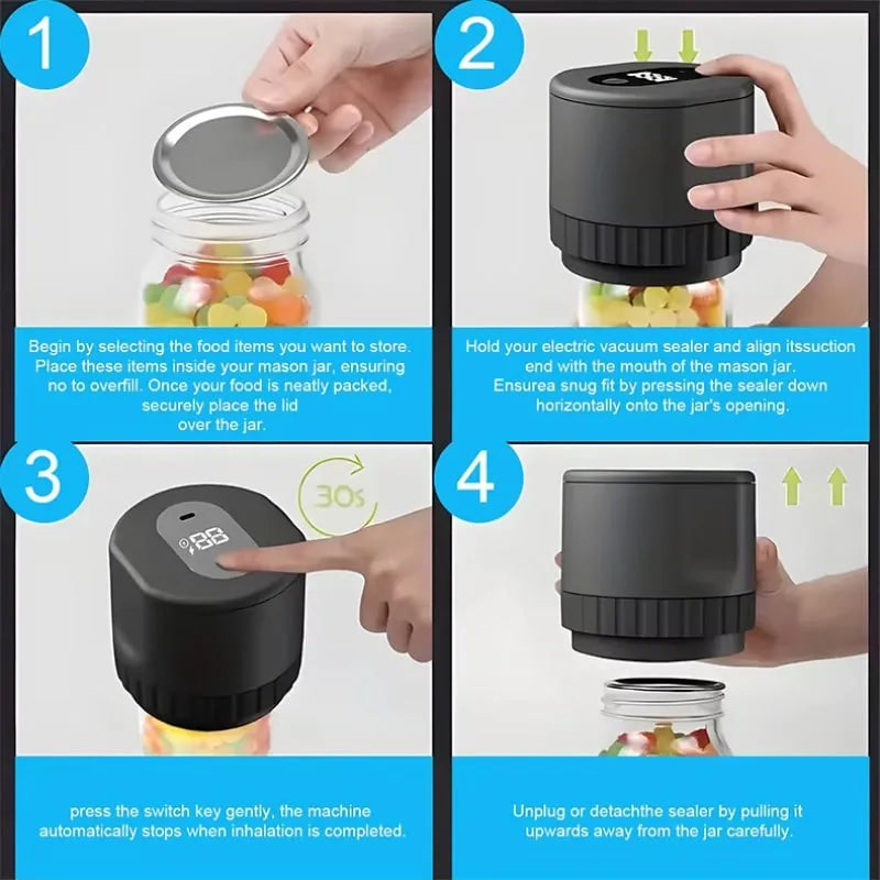 Konijar Mason Jar Vacuum Sealer