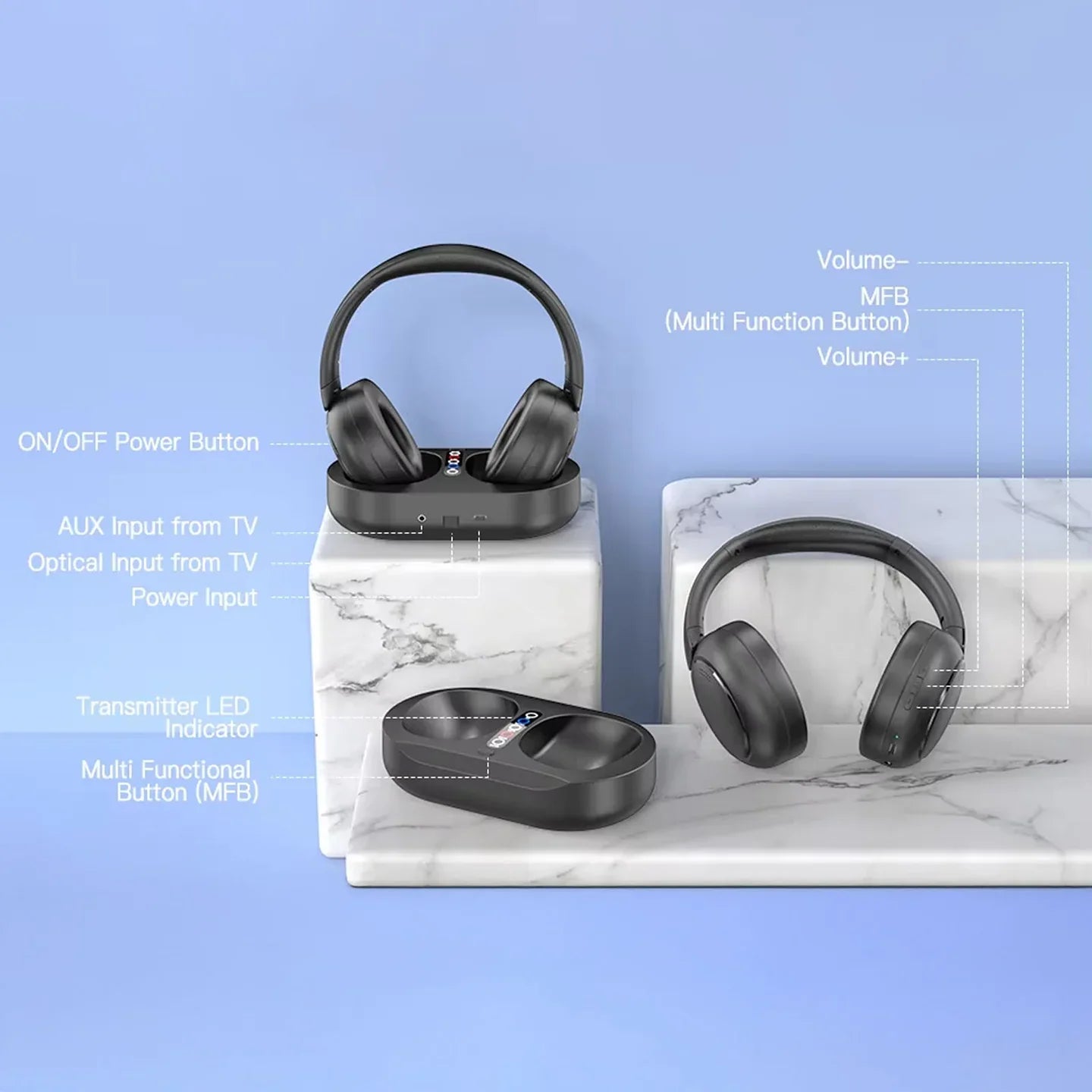 Lofialo TV Headphones AU2