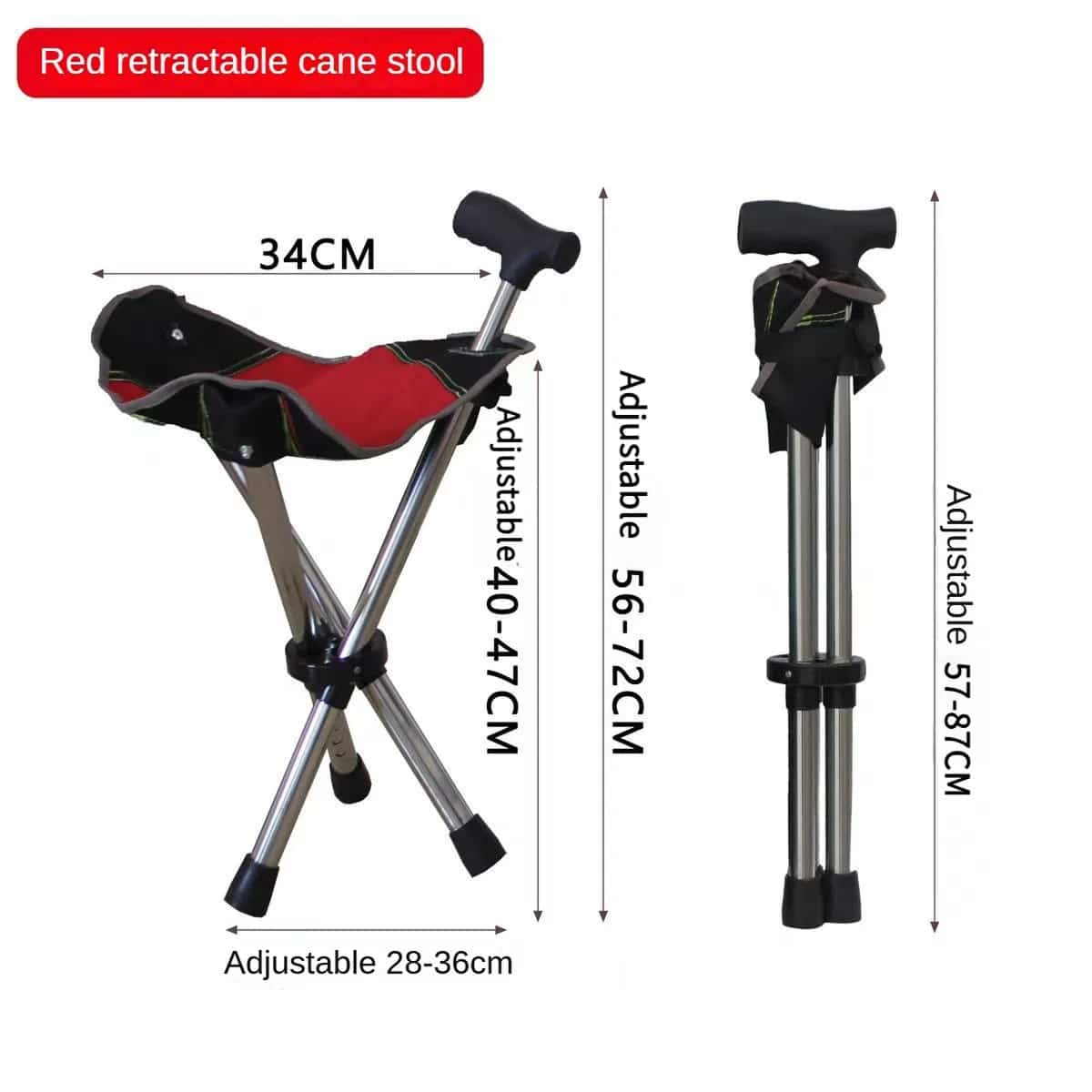 YasuSeat Walking Stick With Seat