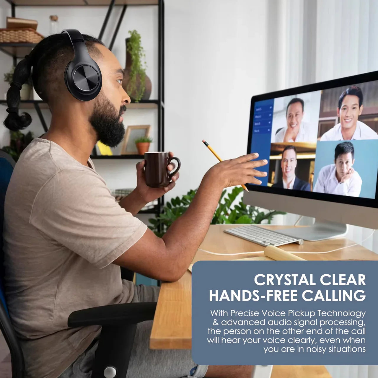 LioBeat Over Ear Noise Cancelling Headphones