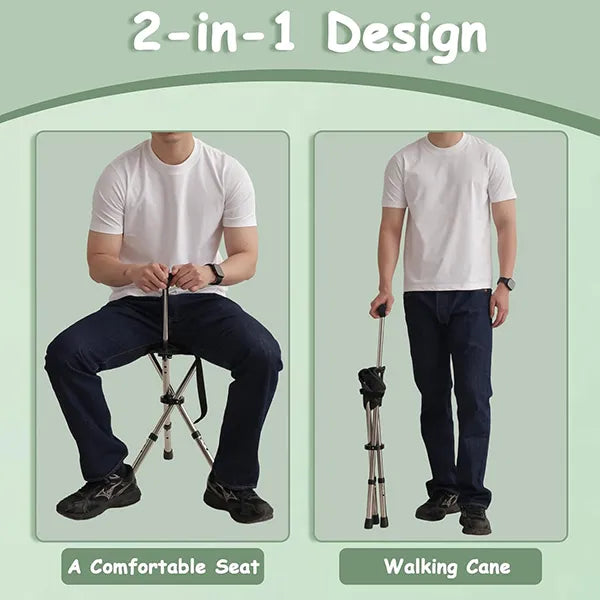 YasuSeat Walking Stick With Seat AU2