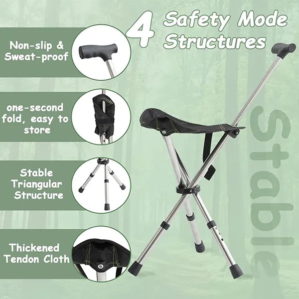 YasuSeat Walking Stick With Seat AU2